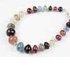 Natural Multi Gemstone Smooth Roundle Beads Strand Length 7 Inches and Size 5.5mm to 10.5mm approx.